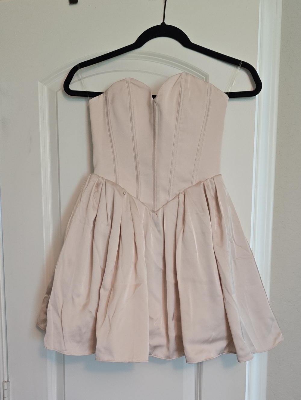 Oh Polly Nude Corset Mini Dress